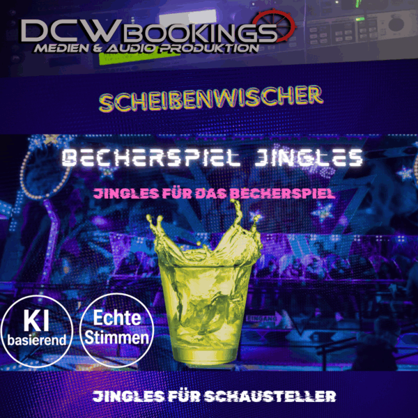 Becherspiel Jingles für den Scheibenwischer